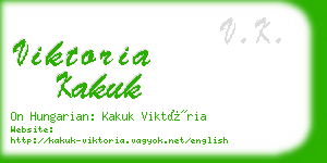 viktoria kakuk business card